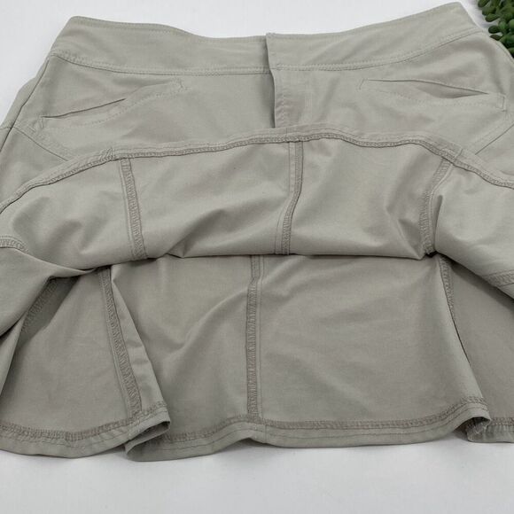 Athleta All Terrain Active Lightweight Pleated Skirt Grey Pockets Size 6‎ - Picture 6 of 10